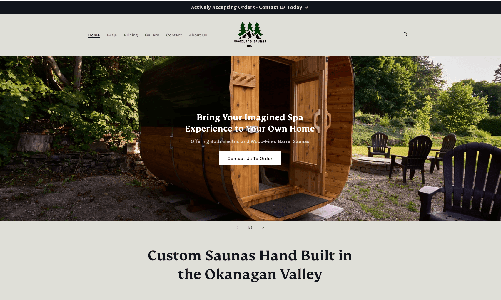 Woodland saunas